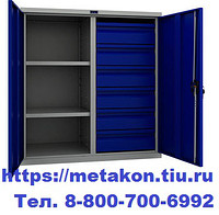 Металлический шкаф инструментальный ТС 1095-100206 в Новосибирске - novosibirsk.metakonrt.ru | фото